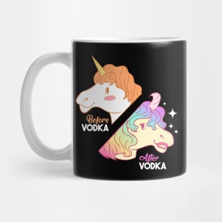 Funny Vodka Shirts Unicorn Liquor booze Gift Mug